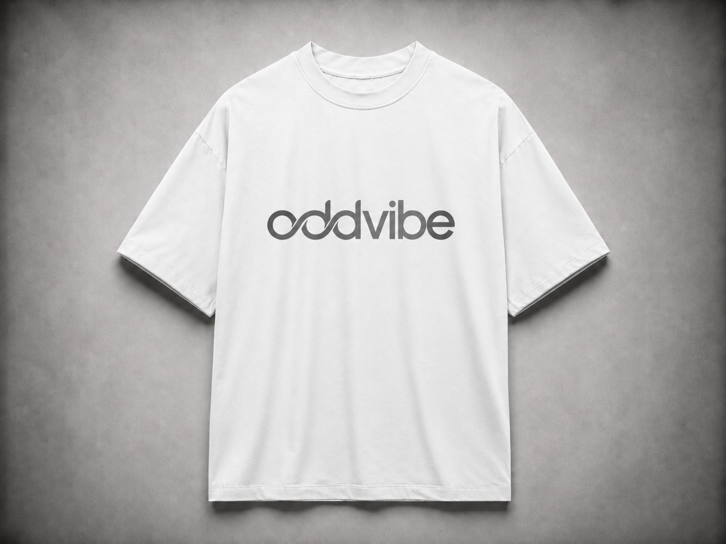 ODDVIBE Official logo Heavyweight Cotton Oversized T-Shirt
