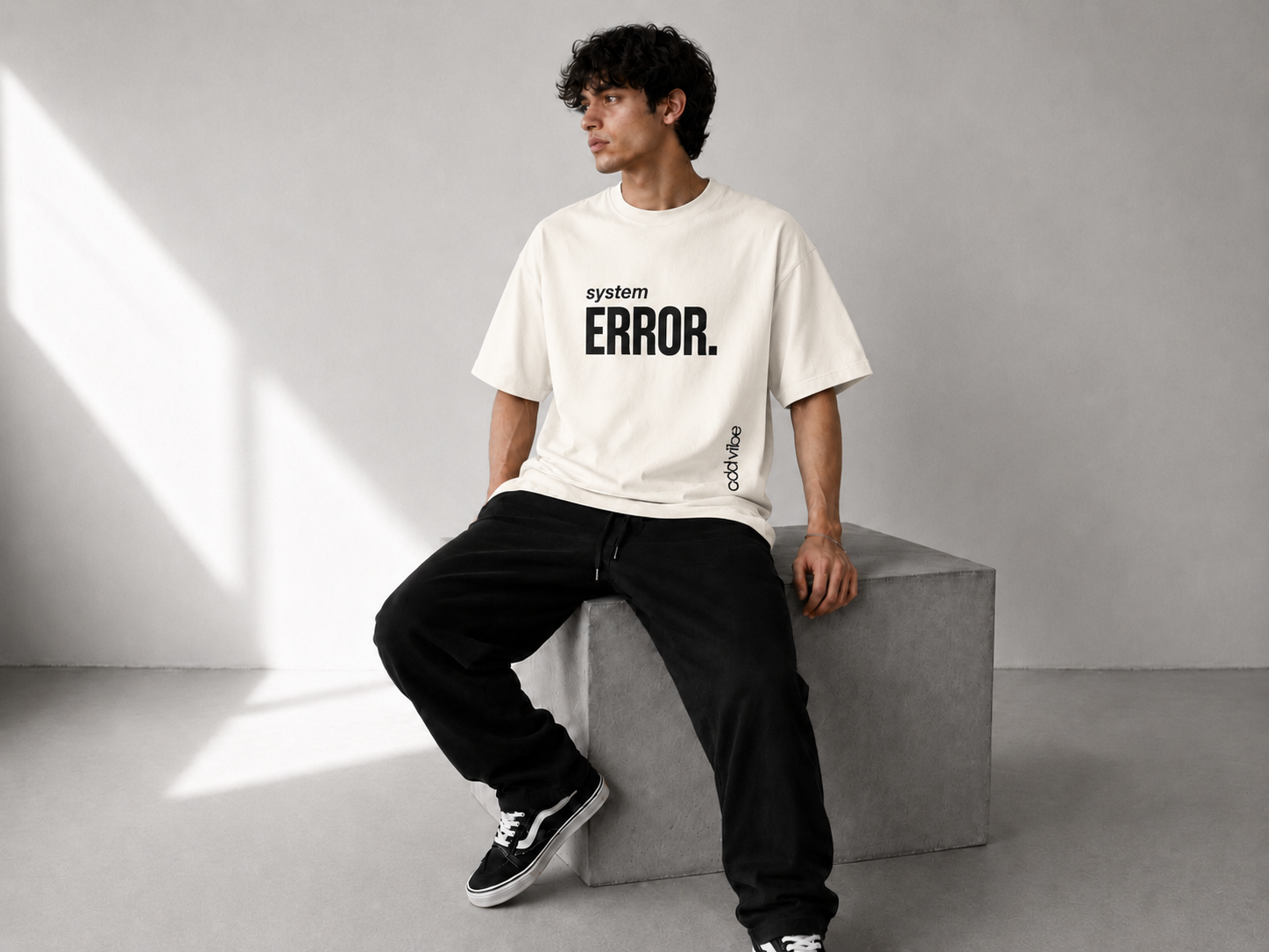 system ERROR Heavyweight Cotton Oversized T-Shirt