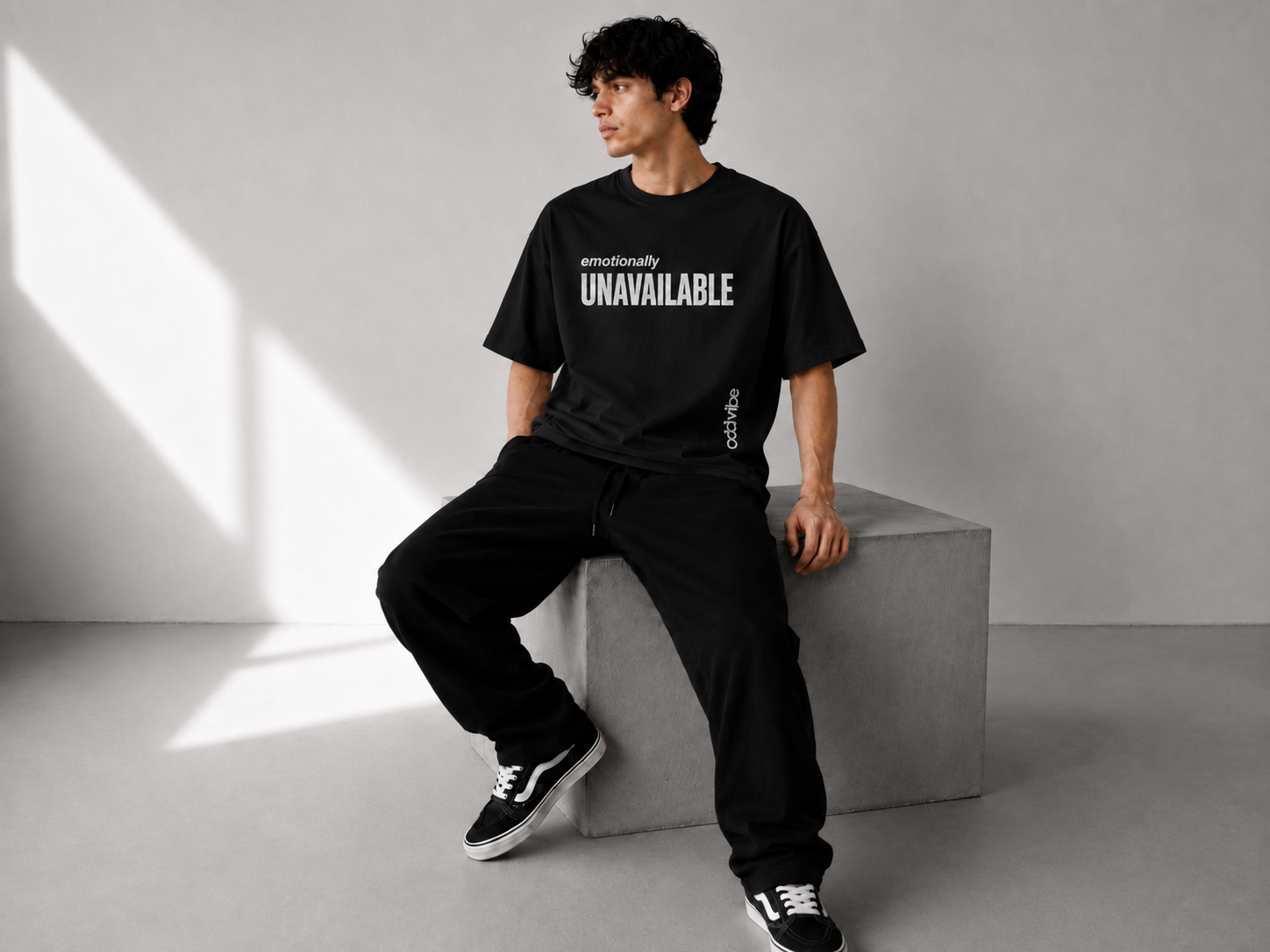 emotionally UNAVAILABLE Heavyweight Cotton Oversized T-Shirt