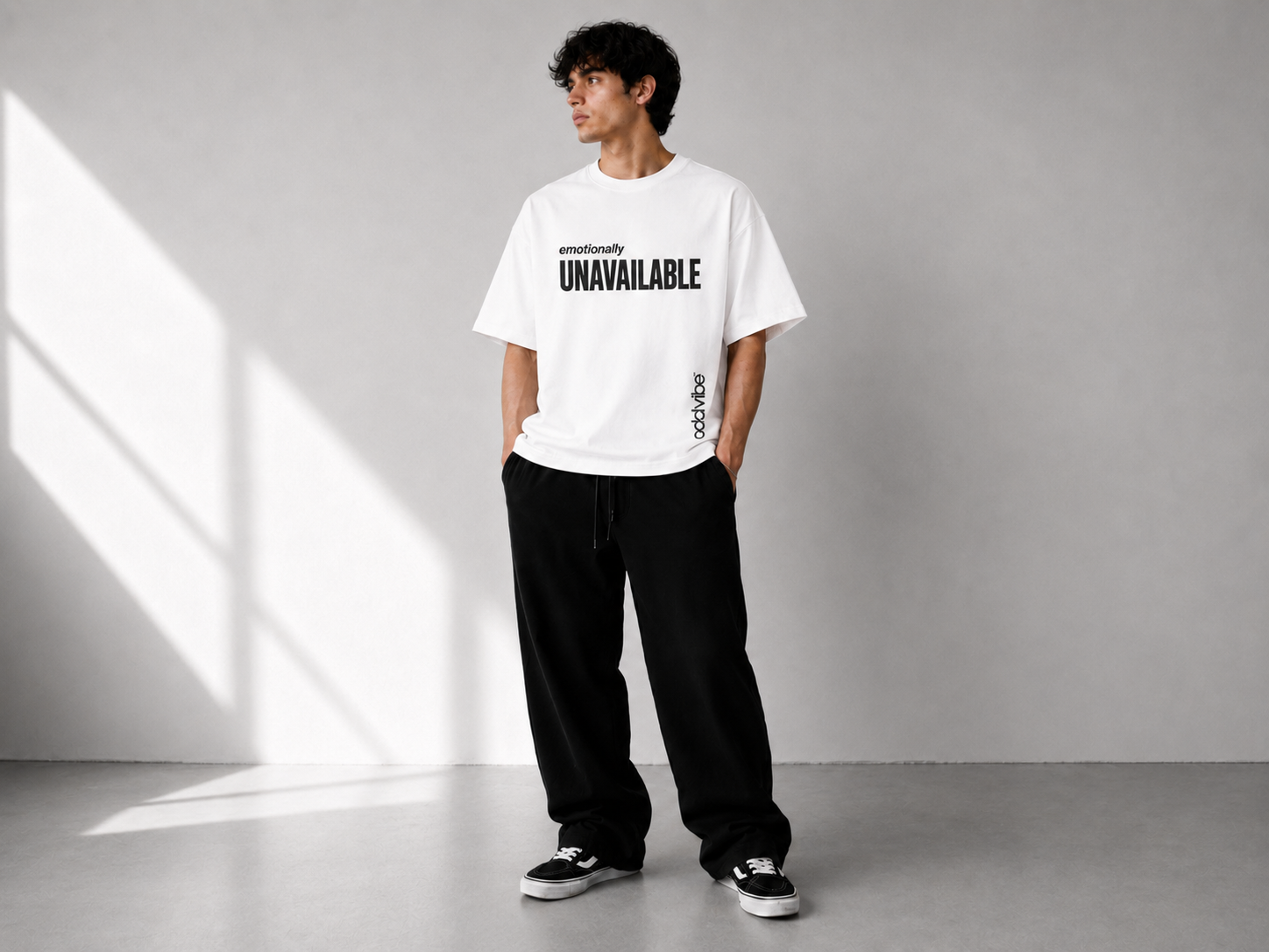 emotionally UNAVAILABLE Heavyweight Cotton Oversized T-Shirt