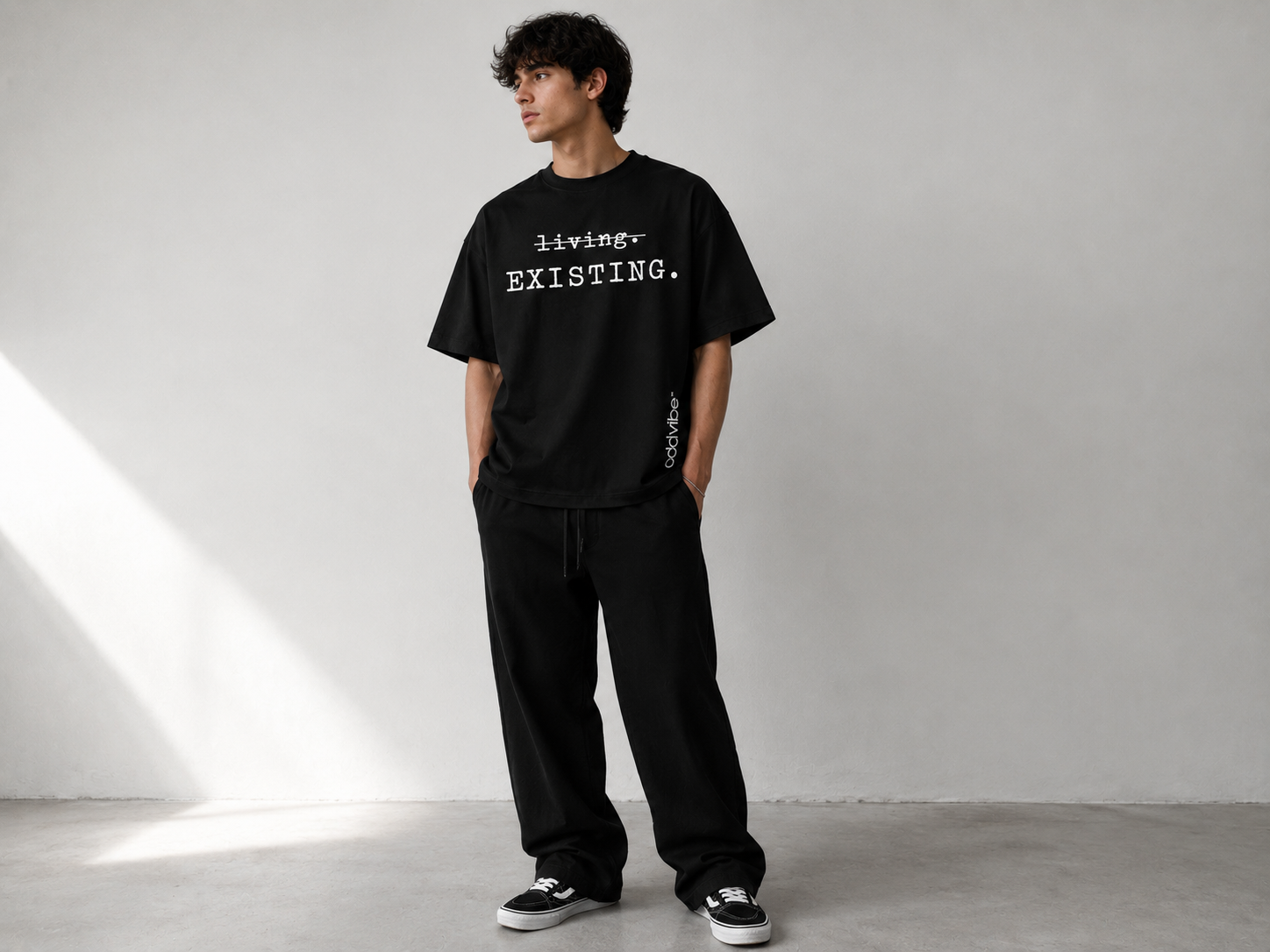 𝚕̶𝚒̶𝚟̶𝚒̶𝚗̶𝚐̶. Existing. Heavyweight Cotton Oversized T-Shirt