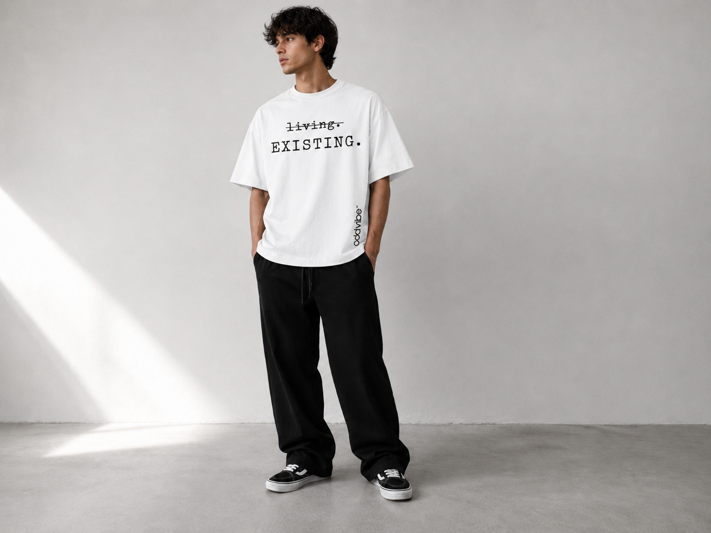 𝚕̶𝚒̶𝚟̶𝚒̶𝚗̶𝚐̶. Existing. Heavyweight Cotton Oversized T-Shirt