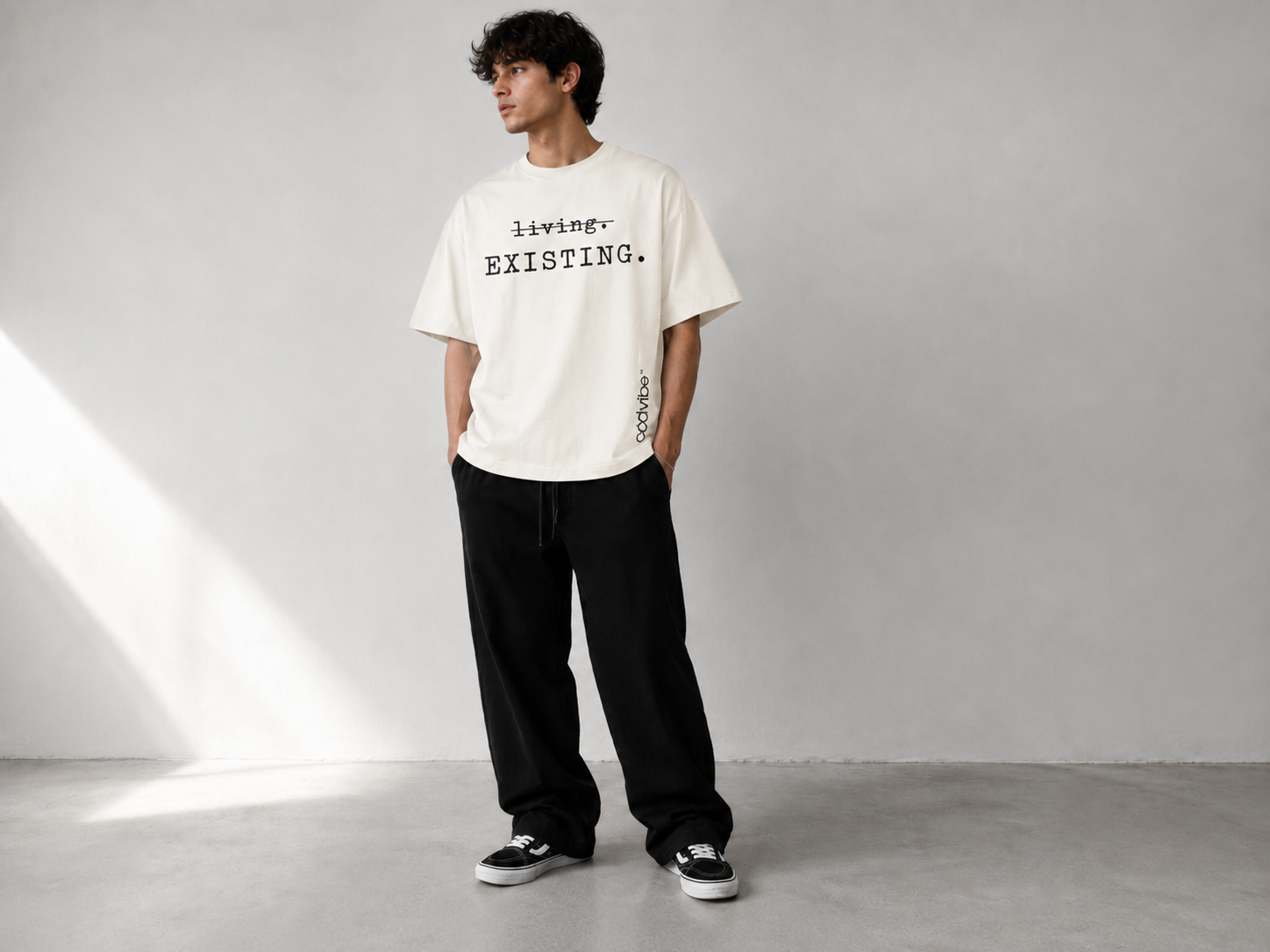 𝚕̶𝚒̶𝚟̶𝚒̶𝚗̶𝚐̶. Existing. Heavyweight Cotton Oversized T-Shirt