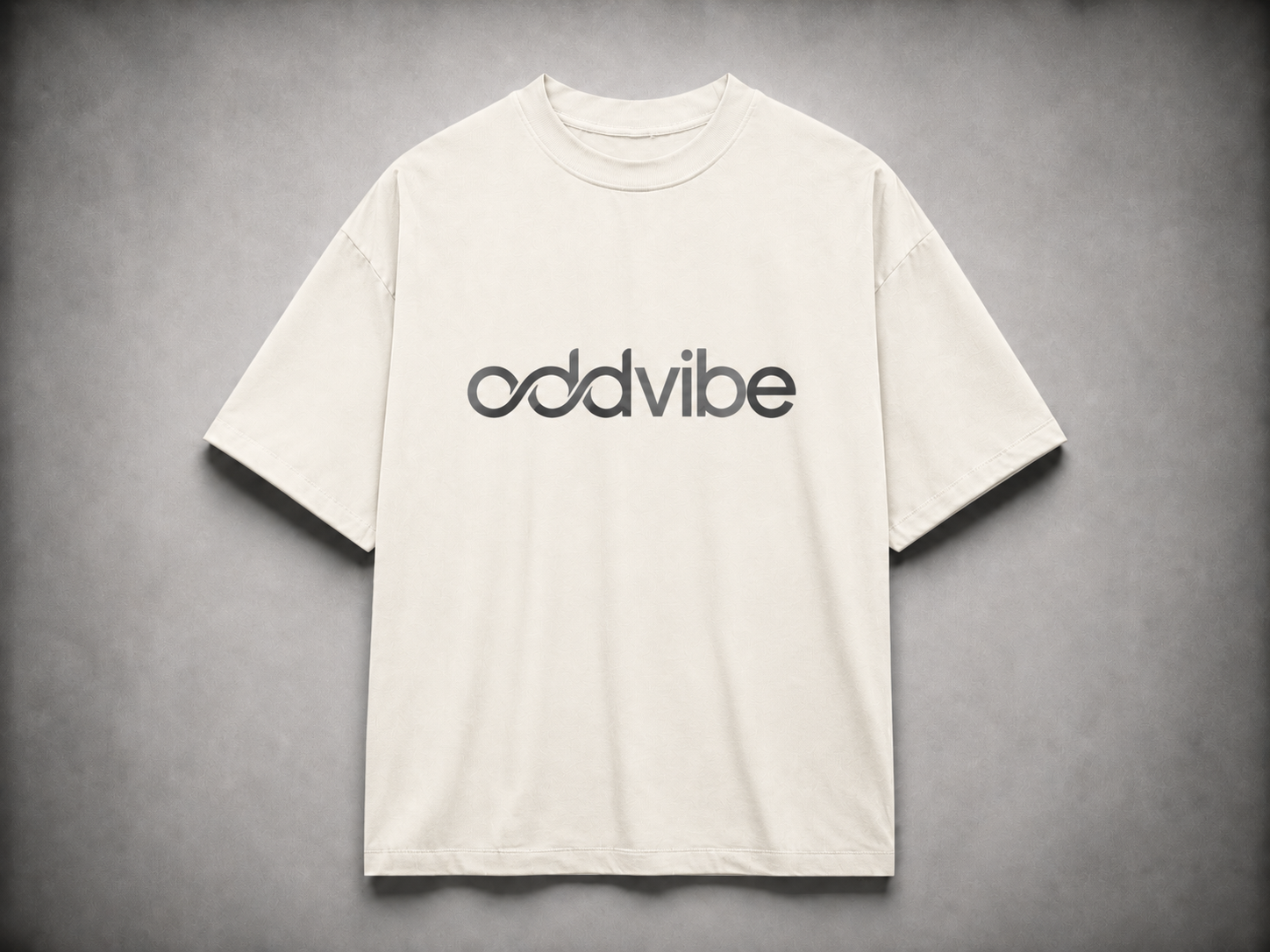 ODDVIBE Official logo Heavyweight Cotton Oversized T-Shirt