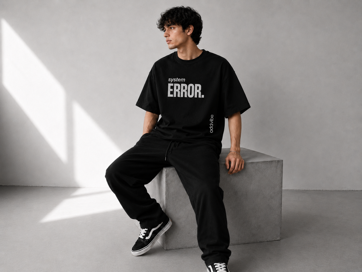 system ERROR Heavyweight Cotton Oversized T-Shirt