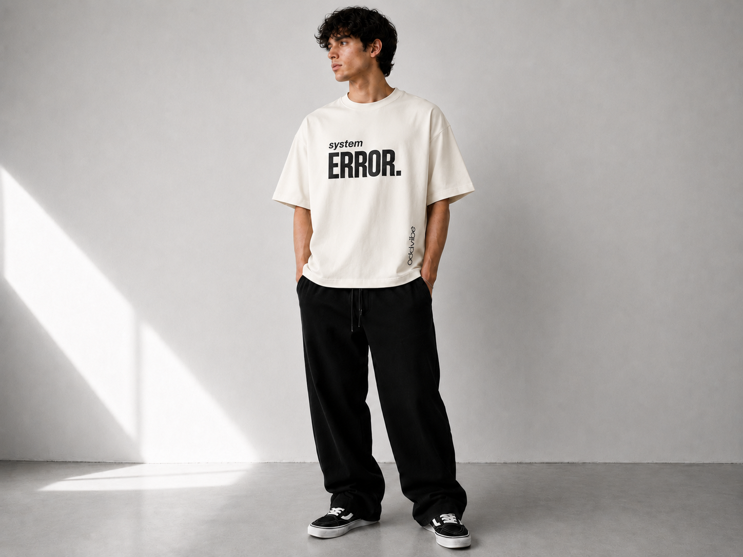 system ERROR Heavyweight Cotton Oversized T-Shirt