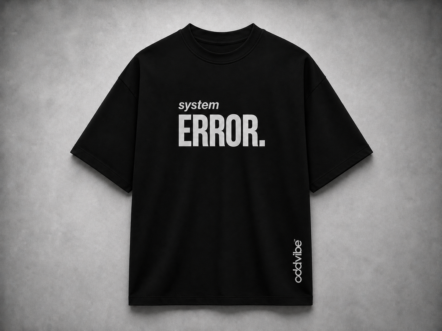 system ERROR Heavyweight Cotton Oversized T-Shirt