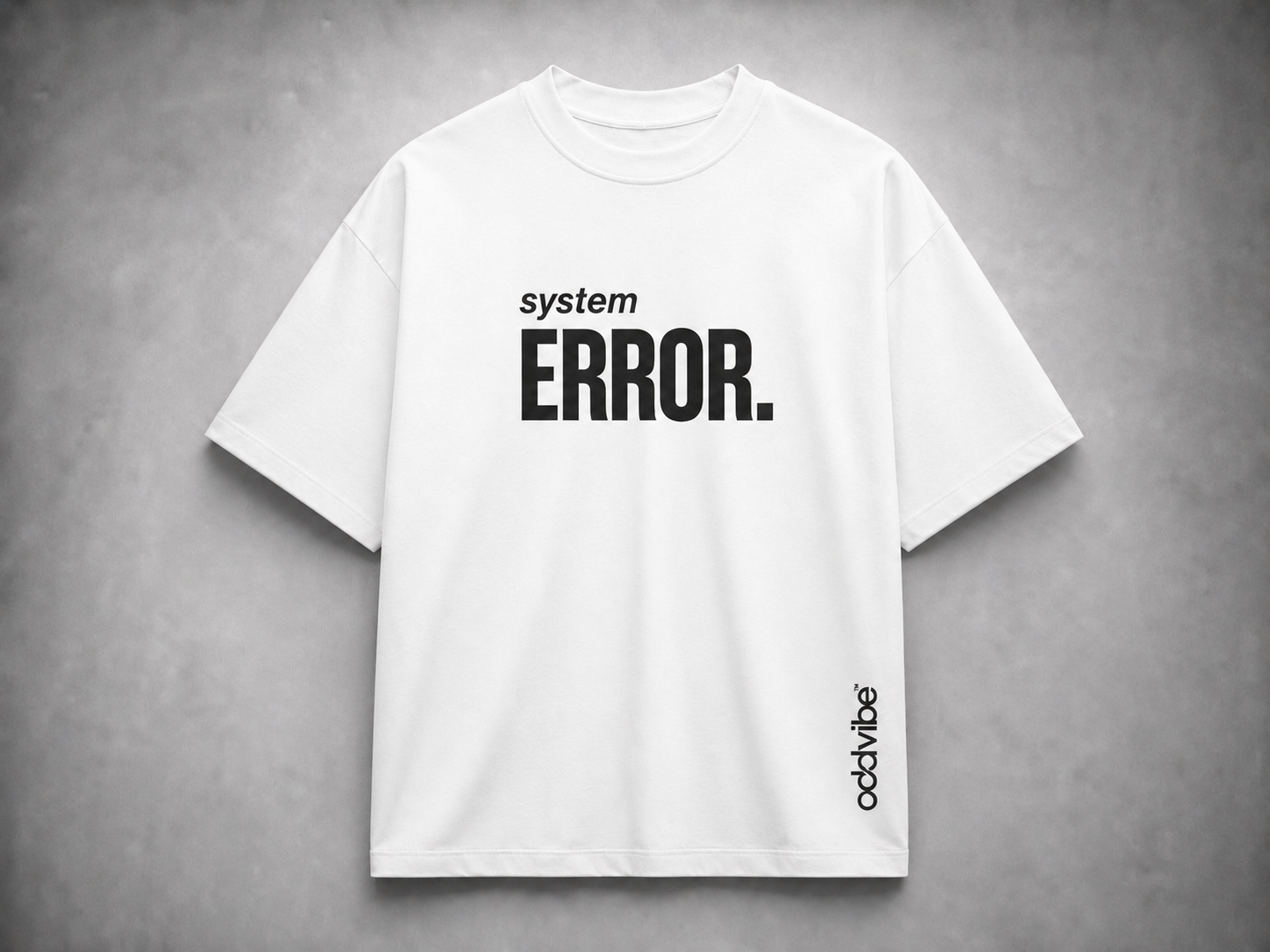 system ERROR Heavyweight Cotton Oversized T-Shirt